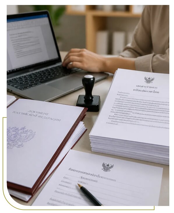 Перевод документов на тайский в Пхукете для клиентов из Балакова